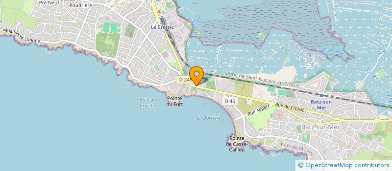 localisation de l'entreprise SASU CHEZ MARIE à BATZ-SUR-MER