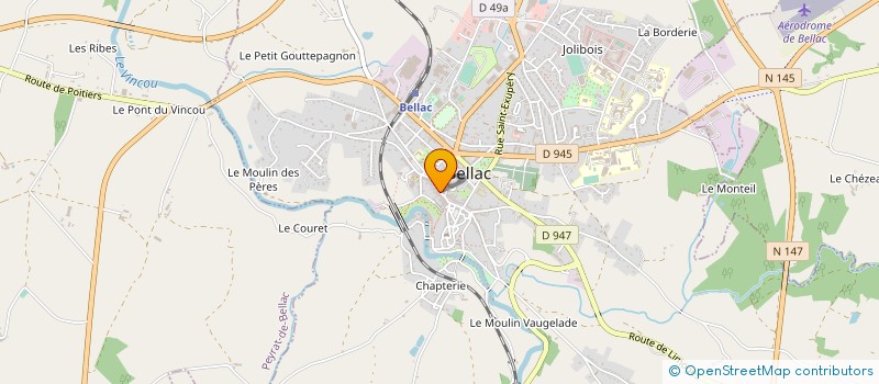 localisation de l'entreprise SASU CHRISTELE BOURGEOIS  BELLAC