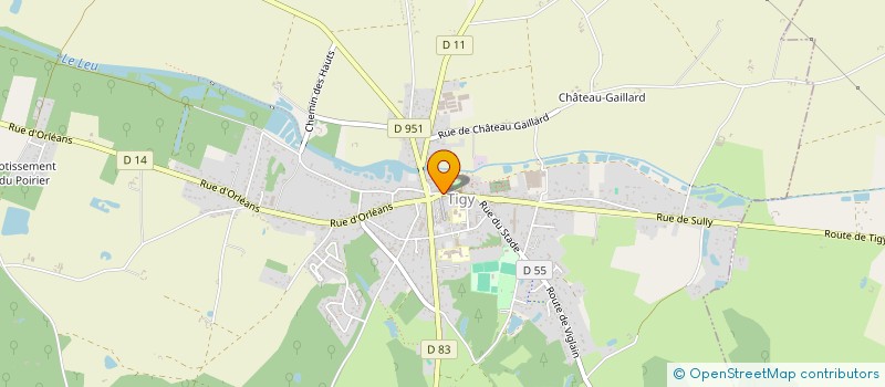 localisation de l'entreprise SASU CHRISTELLE à TIGY