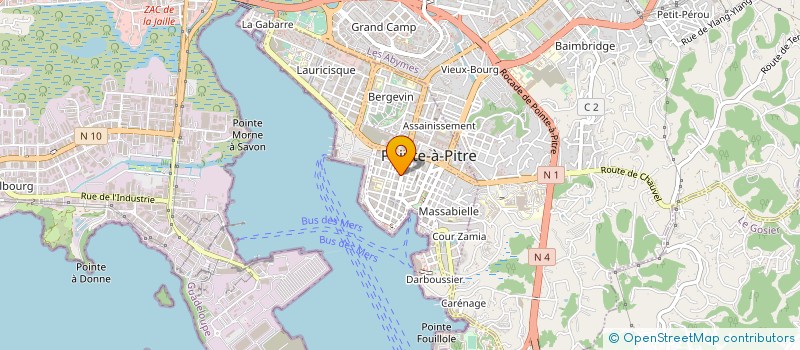 localisation de l'entreprise SASU COCO SHOES à POINTE A PITRE