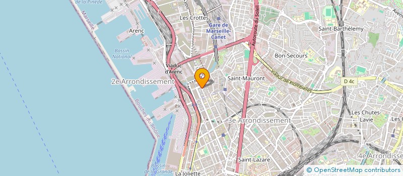 localisation de l'entreprise SASU COIFFURE à MARSEILLE