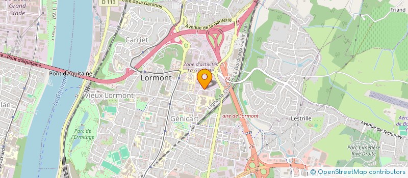 localisation de l'entreprise SASU COMAF 33 à LORMONT