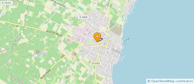 localisation de l'entreprise SASU COMBES à MARSEILLAN