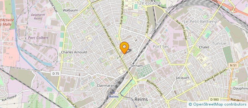 localisation de l'entreprise SASU COMMERCES 51 CHARLES BEJIN  REIMS