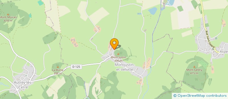 localisation de l'entreprise SASU CORNEVEAUX JOEL  MONTJUSTIN-ET-VELOTTE