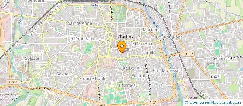 localisation de l'entreprise SASU COURTADE SPORT  TARBES