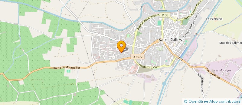 localisation de l'entreprise SASU CRISTAL IMPORT  SAINT-GILLES