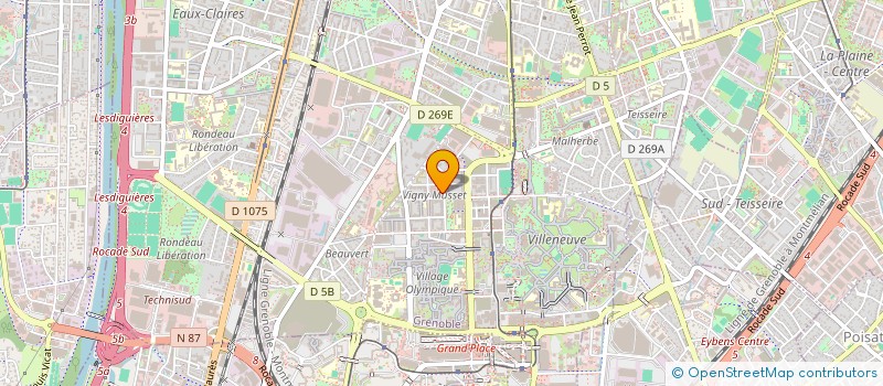 localisation de l'entreprise SASU CROISSANCE URBAINE à GRENOBLE