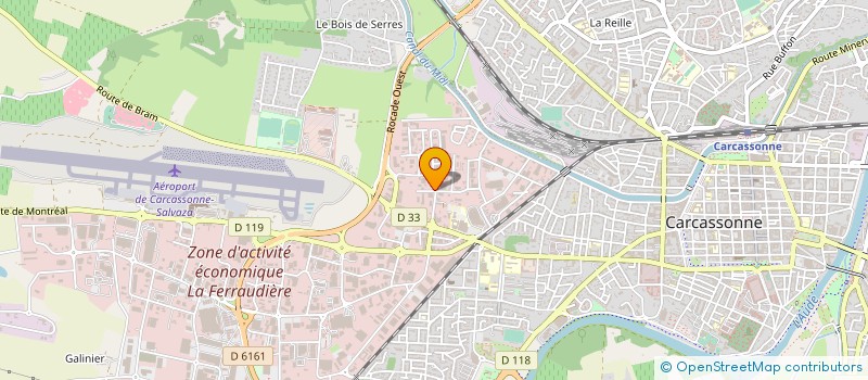 localisation de l'entreprise SASU D.A.A.  CARCASSONNE