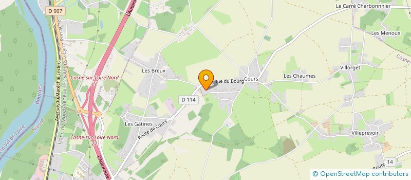 localisation de l'entreprise SASU D'O.R. à COSNE-COURS-SUR-LOIRE