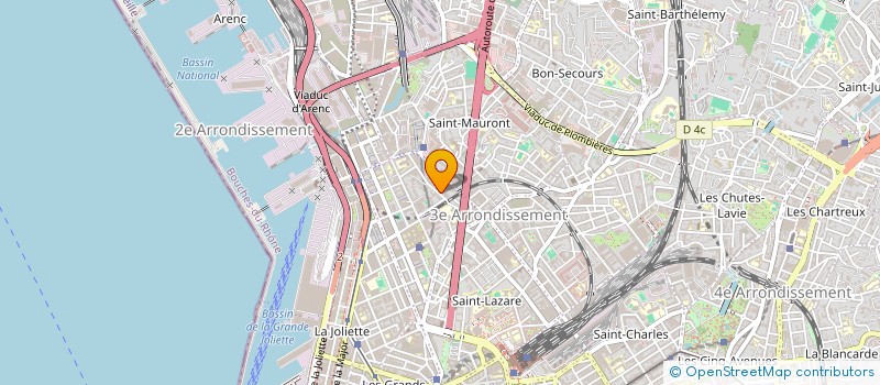 localisation de l'entreprise SASU D2J TRAVAUX  MARSEILLE