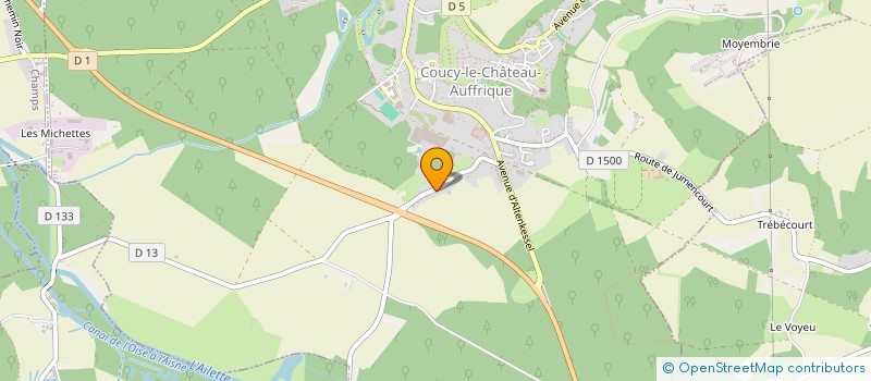 localisation de l'entreprise SASU DA CRUZ RODRIGUES JOSE à COUCY-LE-CHATEAU-AUFFRIQUE
