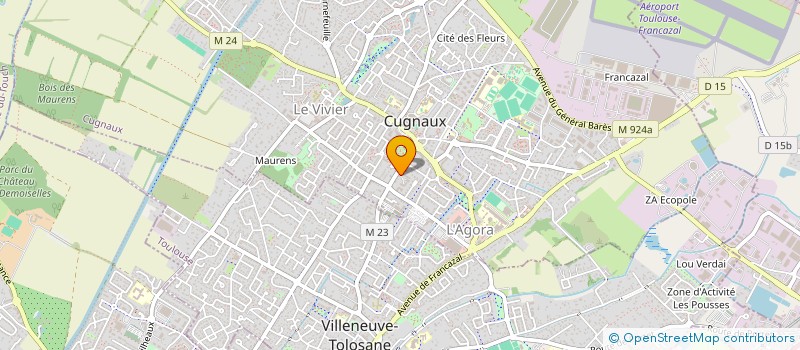 localisation de l'entreprise SASU DA MA PLATRERIE à CUGNAUX