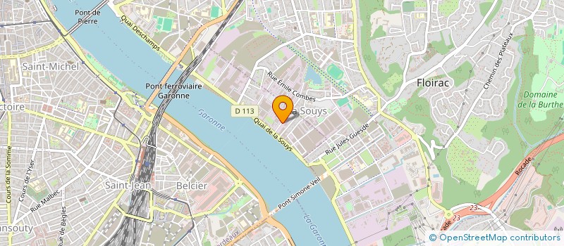 localisation de l'entreprise SASU DE LA COOPERATIVE DES CARROSSIERS à BORDEAUX