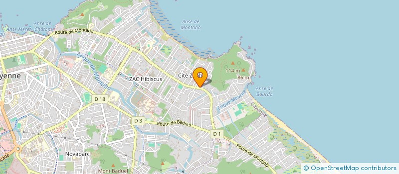 localisation de l'entreprise SASU DE LA DETENTE  CAYENNE