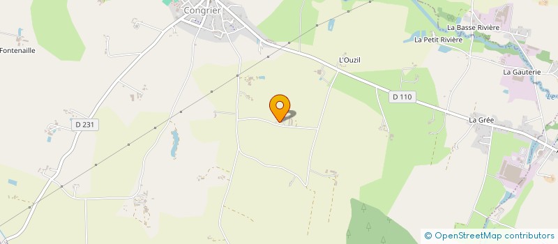 localisation de l'entreprise SASU DE LA GANCHERIE à CONGRIER