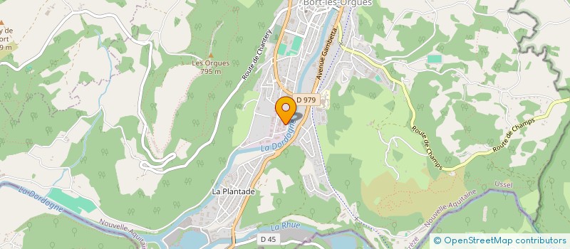 localisation de l'entreprise SASU DE LA TUILERIE à BORT-LES-ORGUES