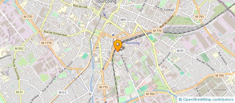 localisation de l'entreprise SASU DE ROUBAIX  TOURCOING