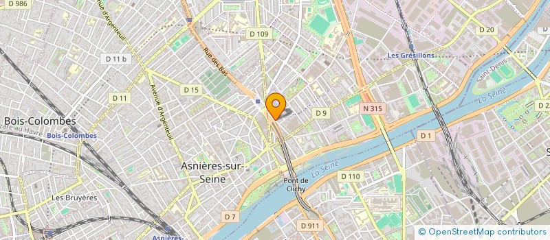 localisation de l'entreprise SASU DECO JM  GENNEVILLIERS