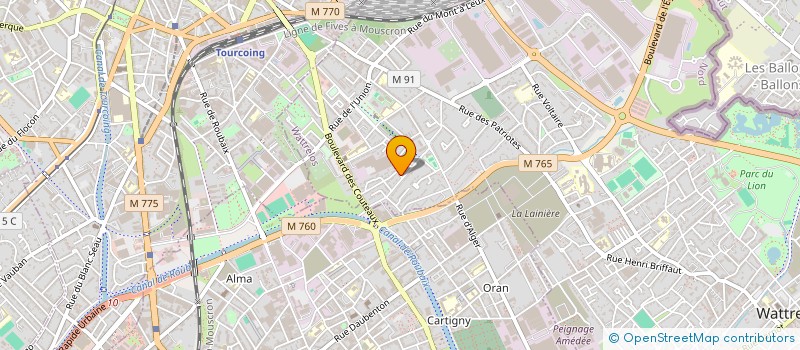 localisation de l'entreprise SASU DELPORTE à WATTRELOS