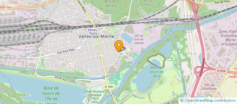 localisation de l'entreprise SASU DES 3 NUANCES  VAIRES-SUR-MARNE