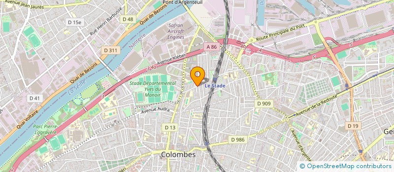 localisation de l'entreprise SASU DIAS AUTO EXPRESS à COLOMBES