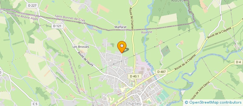 localisation de l'entreprise SASU DIMA-TECH à CHARLIEU