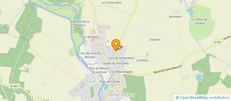 localisation de l'entreprise SASU DIOGO RENOVATION à CHATILLON-COLIGNY