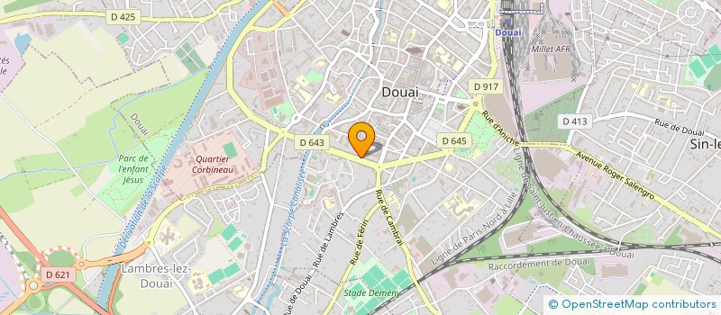 localisation de l'entreprise SASU DLF  DOUAI