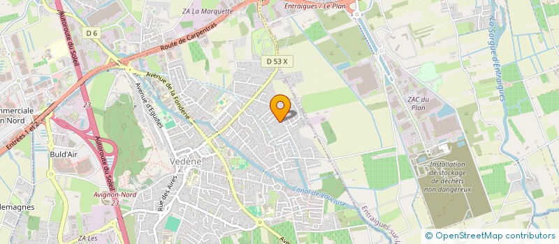 localisation de l'entreprise SASU DOMINIQUE MONNIER  VEDENE