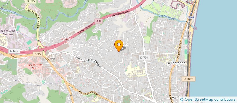 localisation de l'entreprise SASU DRAPERI CHRISTOPHE à ANTIBES
