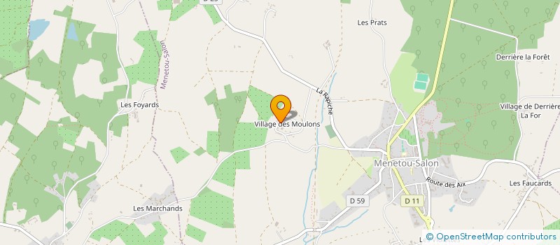 localisation de l'entreprise SASU DU BOIS MOULON  MENETOU-SALON