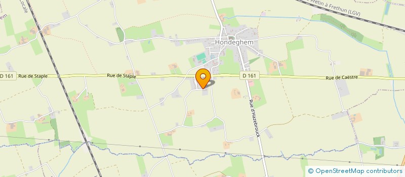 localisation de l'entreprise SASU DU CATSBERG à HONDEGHEM