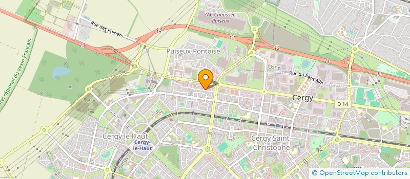 localisation de l'entreprise SASU DU CENTRE OUEST  CERGY