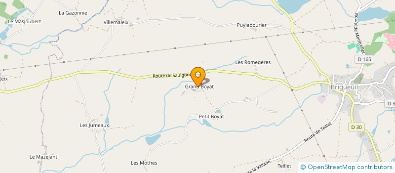 localisation de l'entreprise SASU DU SOLEIL  BRIGUEUIL