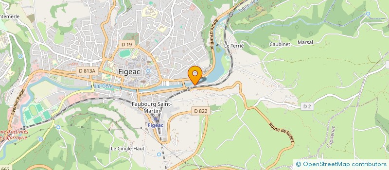 localisation de l'entreprise SASU DUMETZ  FIGEAC