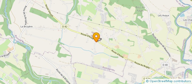 localisation de l'entreprise SASU ELLAN à ROMAGNIEU