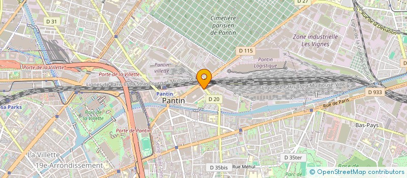 localisation de l'entreprise SASU EMREFIX  PANTIN