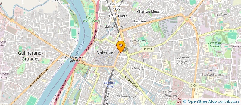 localisation de l'entreprise SASU EPICERIE 26  VALENCE