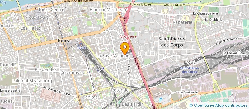 localisation de l'entreprise SASU EPONYME à TOURS