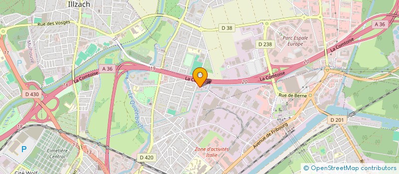 localisation de l'entreprise SASU ERTUC  ILLZACH