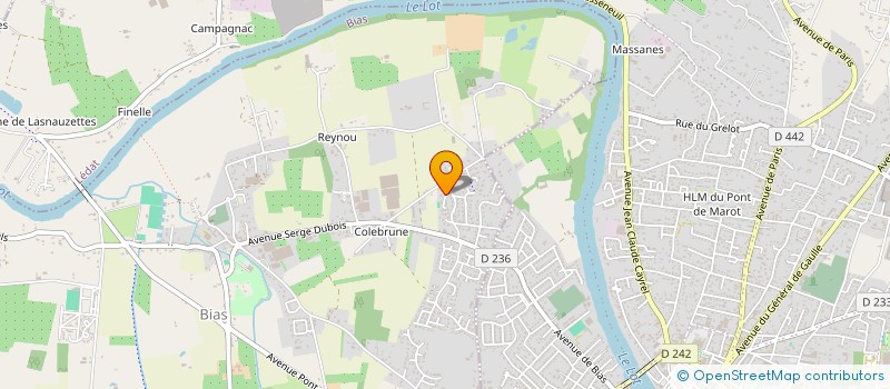 localisation de l'entreprise SASU ESPACES VERTS AQUITAINE  PUJOLS