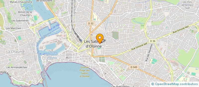 localisation de l'entreprise SASU ESTELLE LAMOUR à LES SABLES D'OLONNE