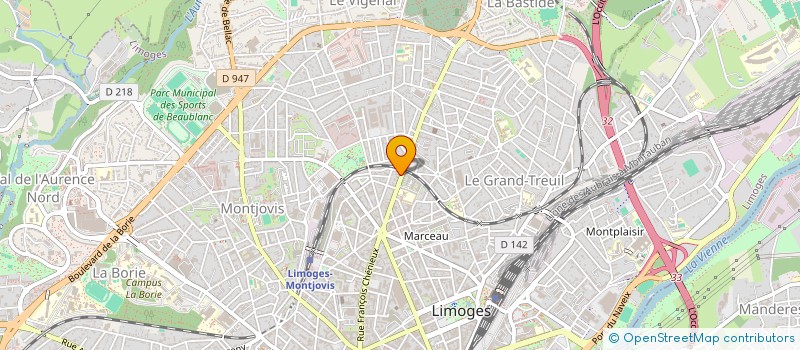 localisation de l'entreprise SASU ETOILE 87 à LIMOGES