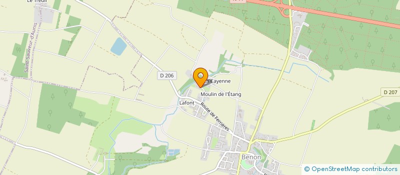 localisation de l'entreprise SASU EVA ROGER  BENON