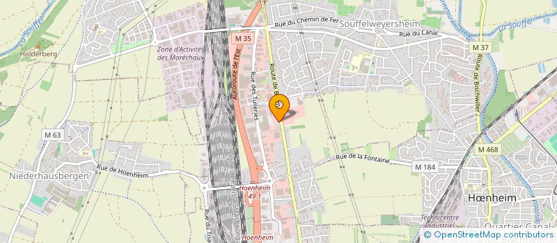 localisation de l'entreprise SASU FABI  SOUFFELWEYERSHEIM