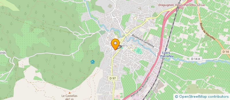localisation de l'entreprise SASU FABRE FCA à CUERS