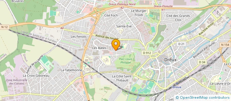 localisation de l'entreprise SASU FIBRECONNECT à DREUX