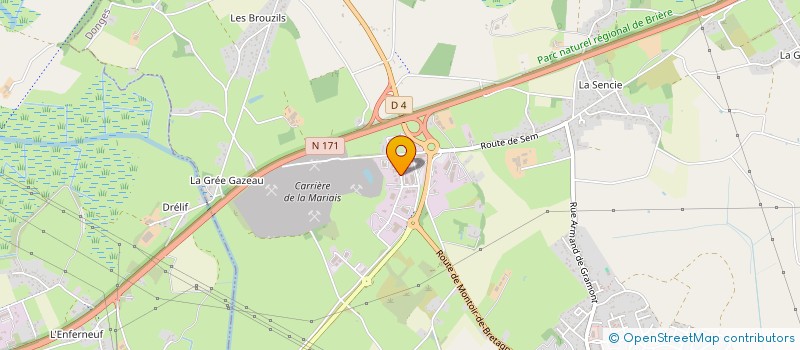 localisation de l'entreprise SASU FONCIERE LES GEREAUX  DONGES