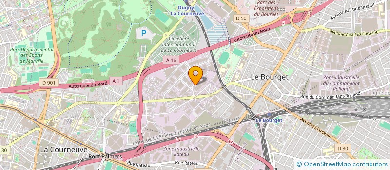 localisation de l'entreprise SASU FPJ à LA COURNEUVE